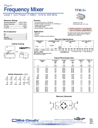 Datasheet TFM-3+ manufacturer Mini-Circuits
